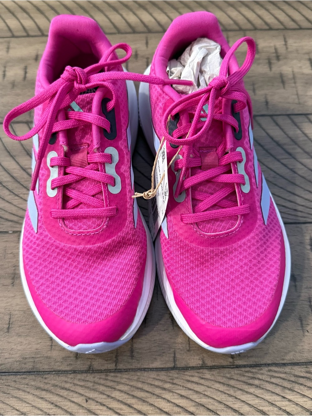 Adidas Runfalcon 3.0 K Girls Size 2 Pink Running Shoes NWT